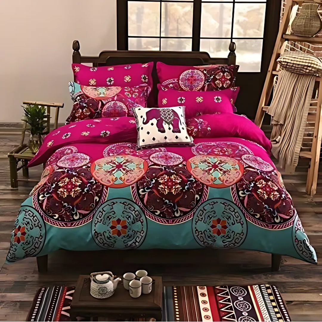 Colorful Abstract Duvet Cover | Soft Polyester & Modern Design | King Size Duvet Covers 1