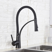 Elegant Brass Kitchen Mixer Tap | Pull Out Spray & Dual Modes 0