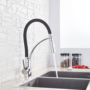 Elegant Brass Kitchen Mixer Tap | Pull Out Spray & Dual Modes 1