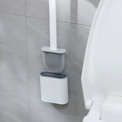 Flexible Silicone Toilet Brush | Hygienic Design & Space-Saving Holder 1