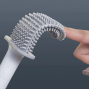 Flexible Silicone Toilet Brush | Hygienic Design & Space-Saving Holder 2