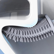 Flexible Silicone Toilet Brush | Hygienic Design & Space-Saving Holder 3