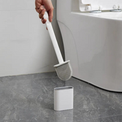 Flexible Silicone Toilet Brush | Hygienic Design & Space-Saving Holder 4