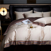 Luxurious Cotton Satin Bedding Set | Breathable Duvet Covers & Elegant Embroidery 5