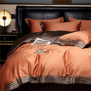 Luxurious Cotton Satin Bedding Set | Breathable Duvet Covers & Elegant Embroidery 7