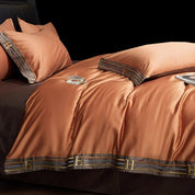 Luxurious Cotton Satin Bedding Set | Breathable Duvet Covers & Elegant Embroidery 8