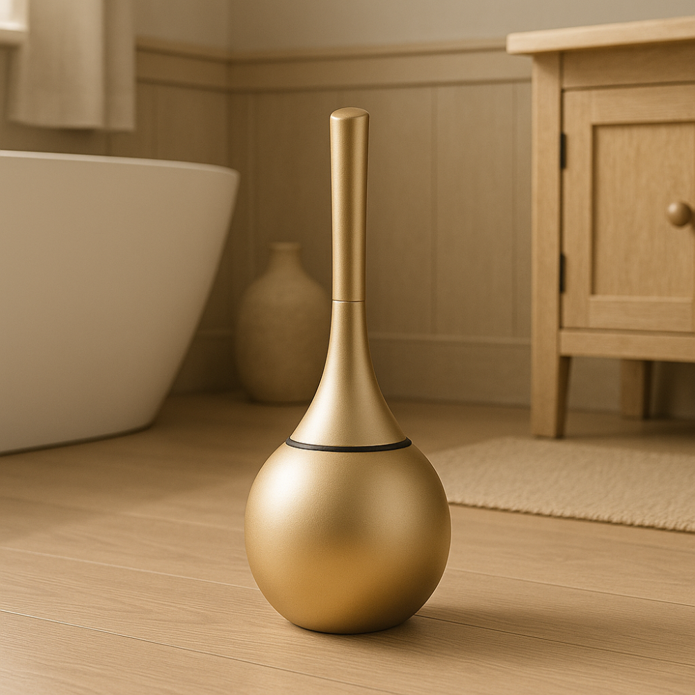 Modern Toilet Brush Set | Stainless Steel Holder & Hygienic Design 1