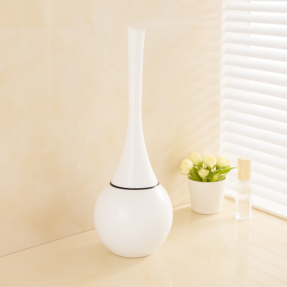 Modern Toilet Brush Set | Stainless Steel Holder & Hygienic Design 5