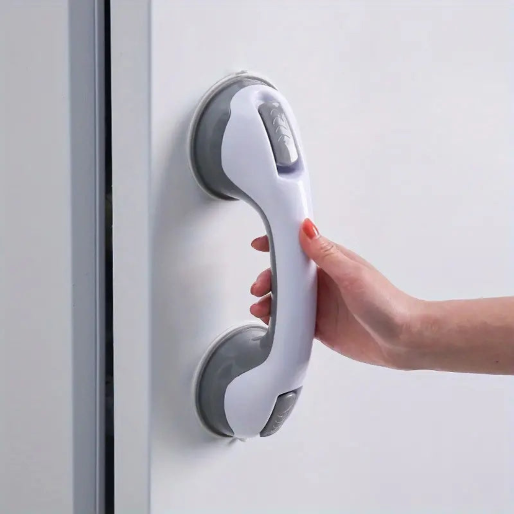 Non-Slip Bathroom Grab Bars | Portable Shower Grab Rail with Suction Installation 1