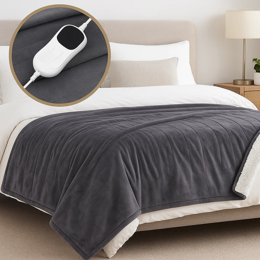 Soft Cotton Electric Blanket | Heated & Machine Washable 0