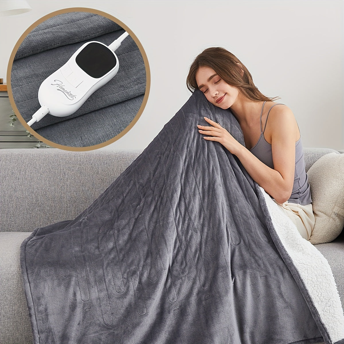 Soft Cotton Electric Blanket | Heated & Machine Washable 1