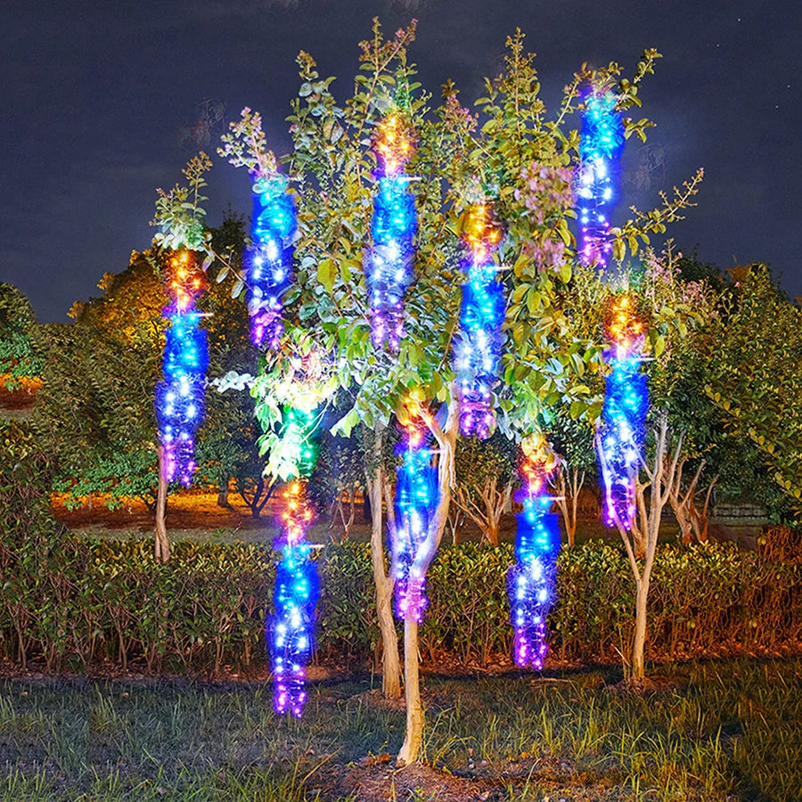 Sparkling LED Garland | Lighted Meteor Shower Effect Outdoor