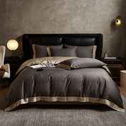 Luxurious Cotton Satin Bedding Set | Breathable Duvet Covers & Elegant Embroidery