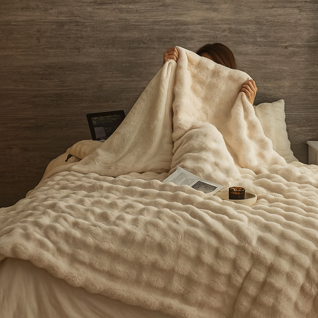 Ultra-Soft Fluffy Fleece Blanket | All-Season Comfort & Cozy Fleece Throw